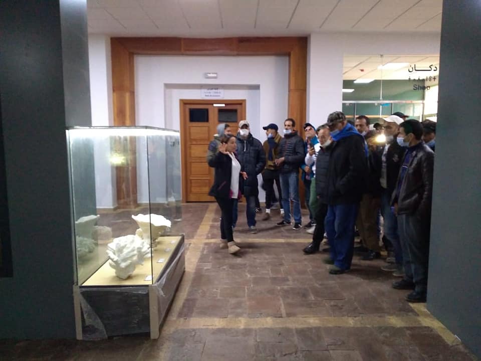 زيارة وفد المكتب التنفيذي لجمعية كروس رود  بالمغرب لمتحف جيوبارك مكون